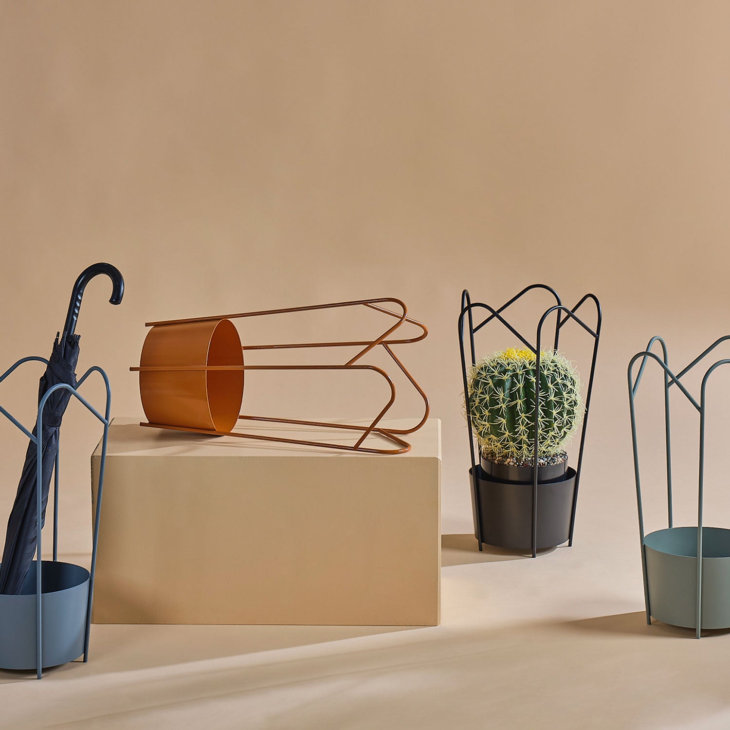 Blum Umbrella Stand - Orange