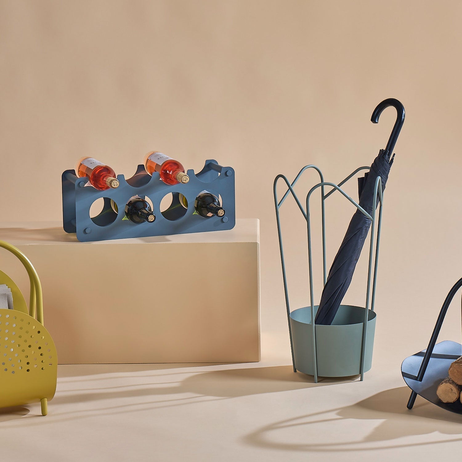 Multi Wine Rack - Navy Blue