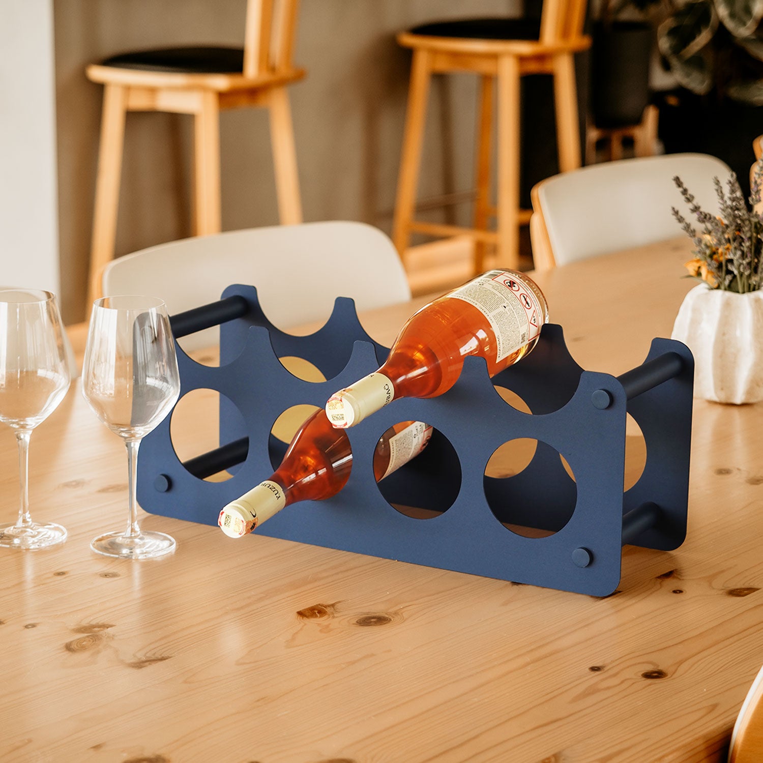 Multi Wine Rack - Navy Blue