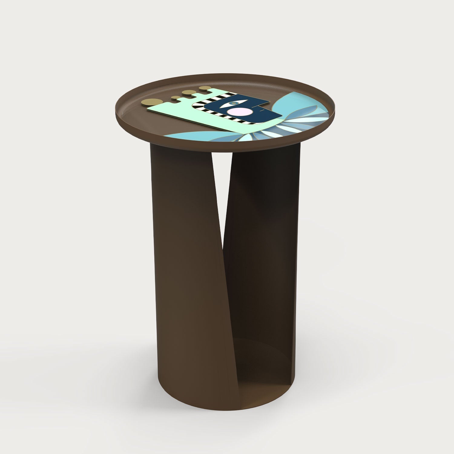 Mush M Glass Side Table
