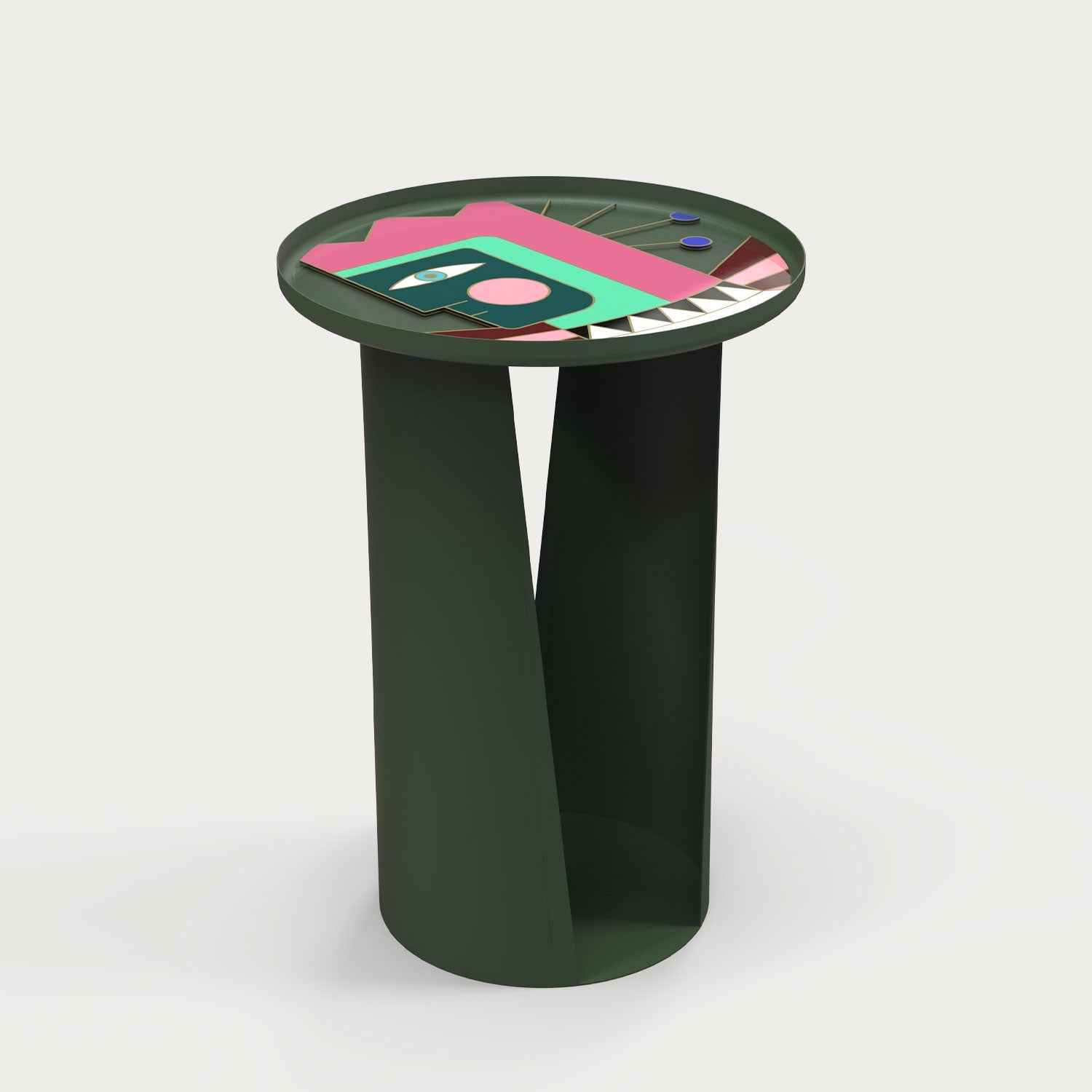 Mush M Glass Side Table