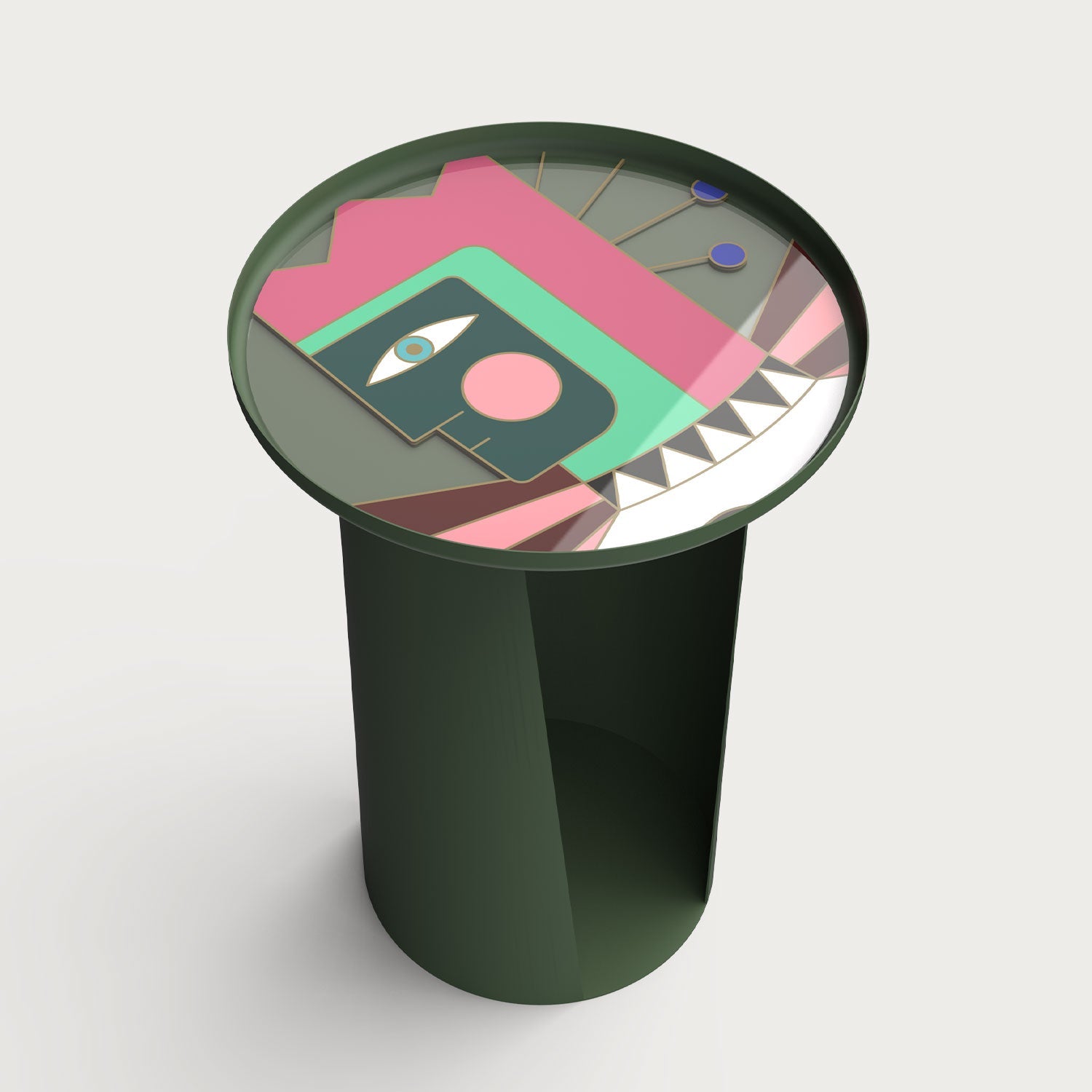 Mush M Glass Side Table