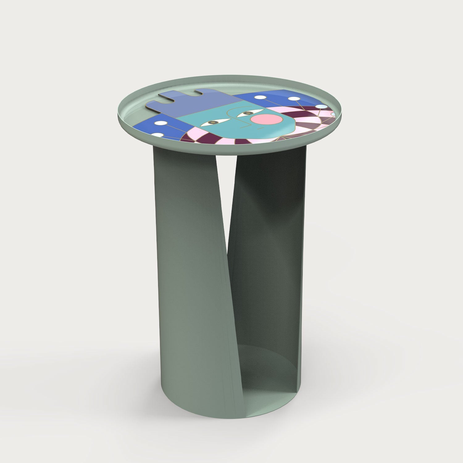 Mush M Glass Side Table
