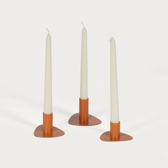 Triangle Set of 3 Candle Holders