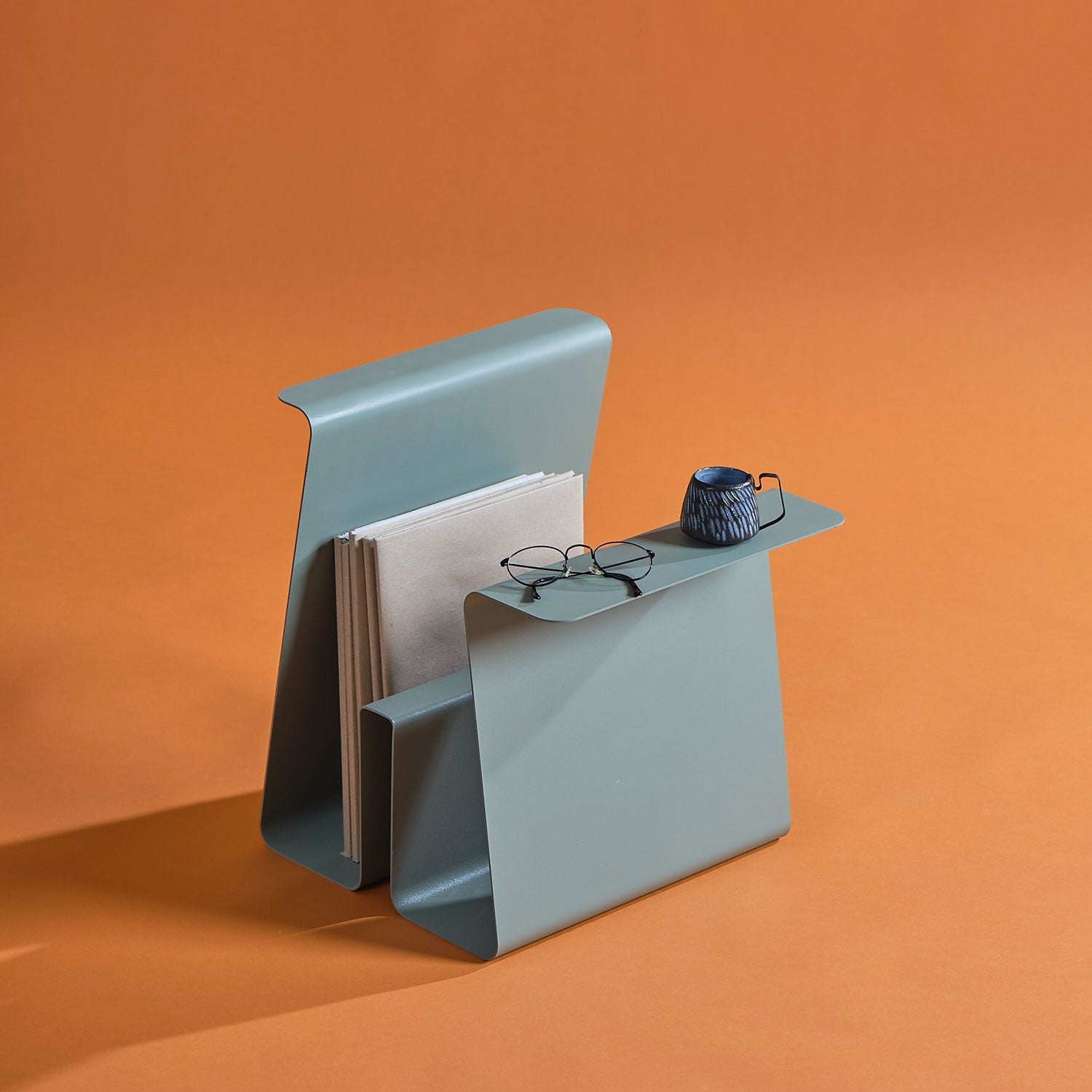 Line Magazine Rack - Green