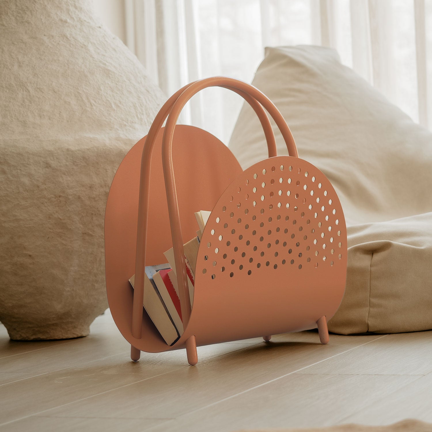 Tub Magazine Rack - Pink