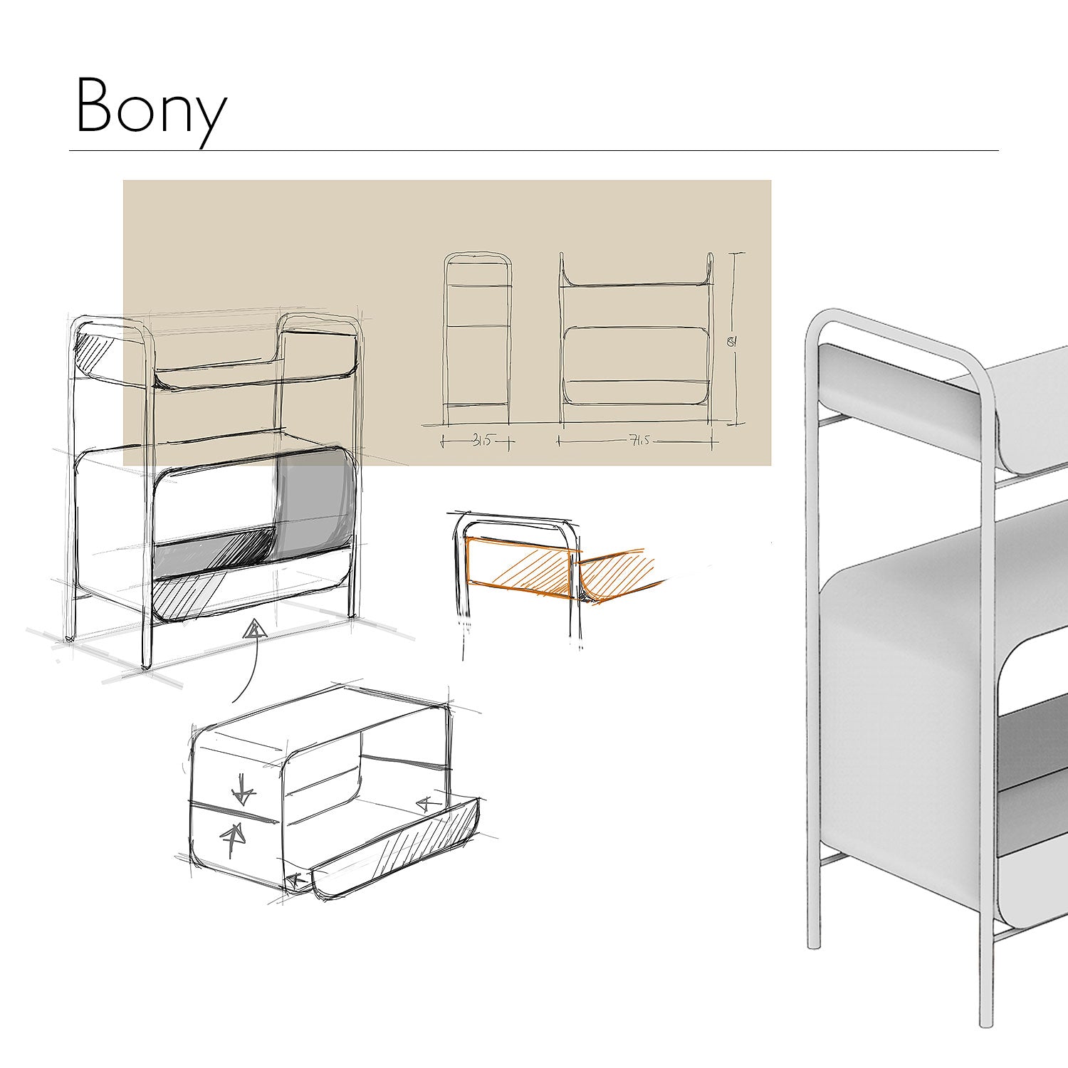 Bony Shelf Unit