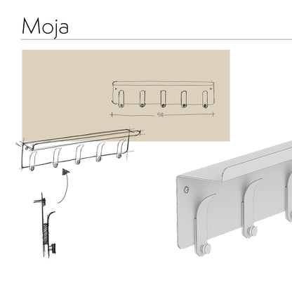 Moja Wall Shelf and Hanger