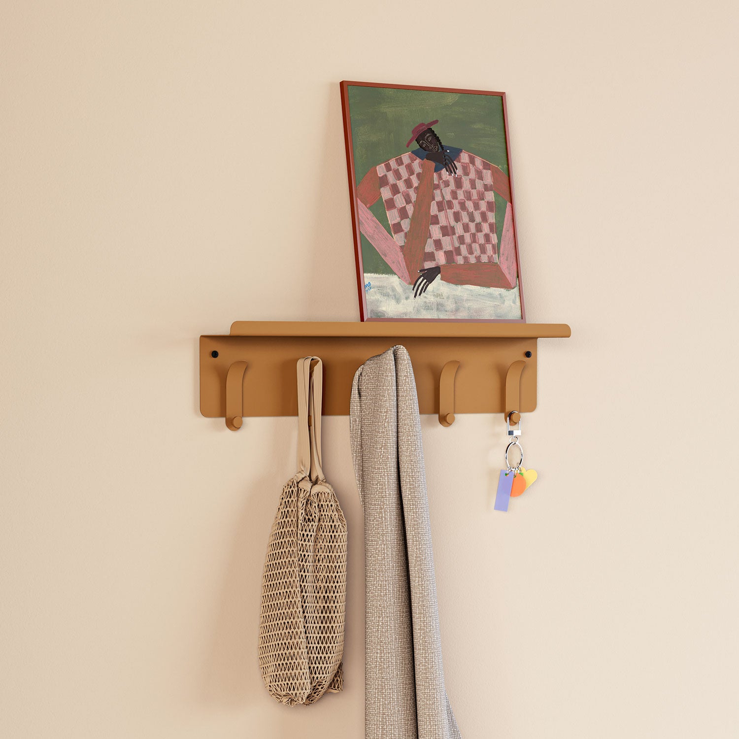 Moja Wall Shelf and Hanger