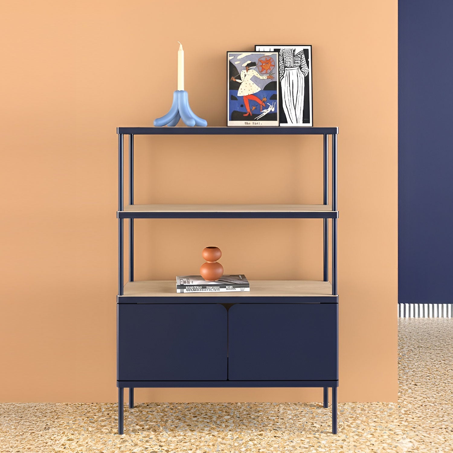 Milu Shelving Unit with Cover