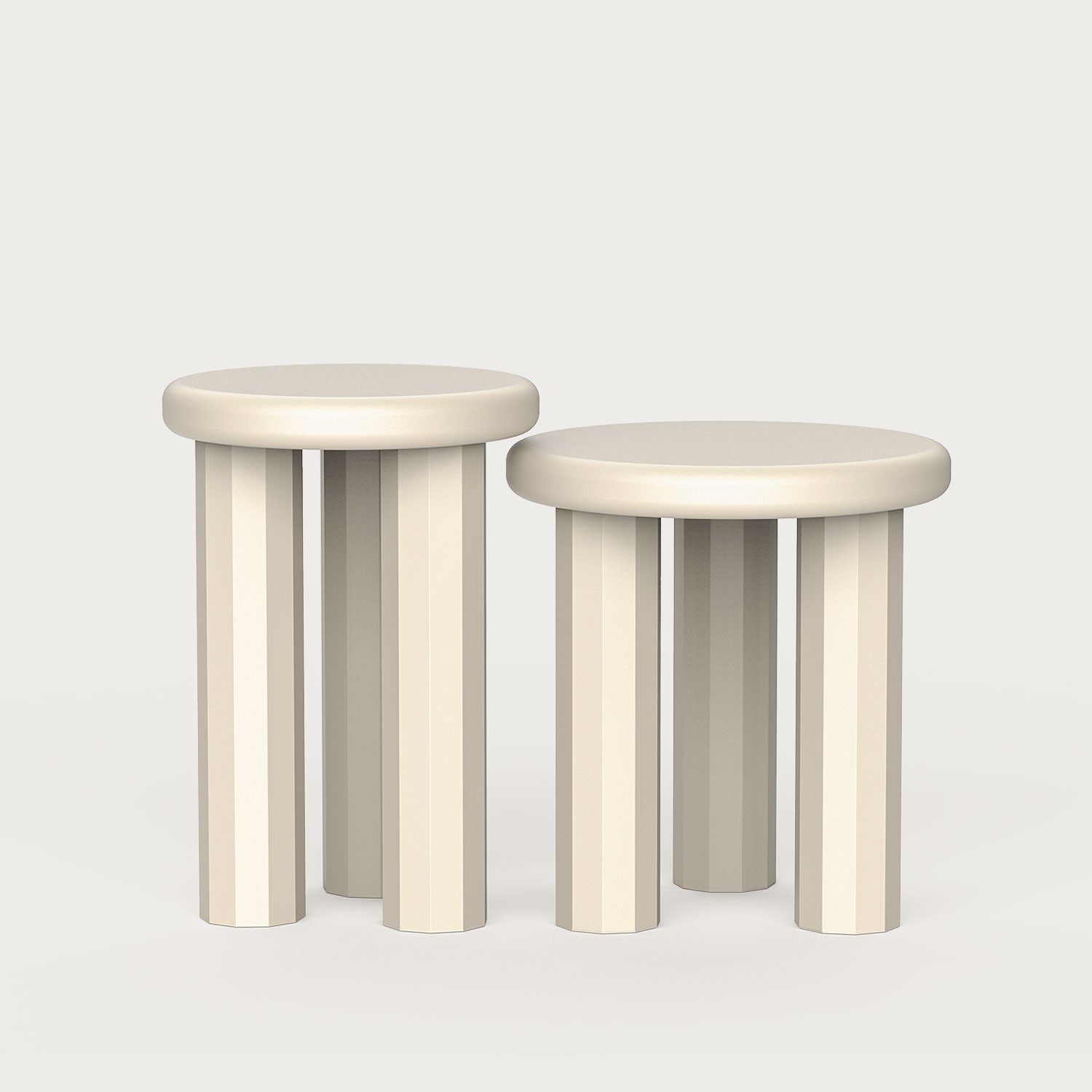 Poly Set of 2 Side Tables