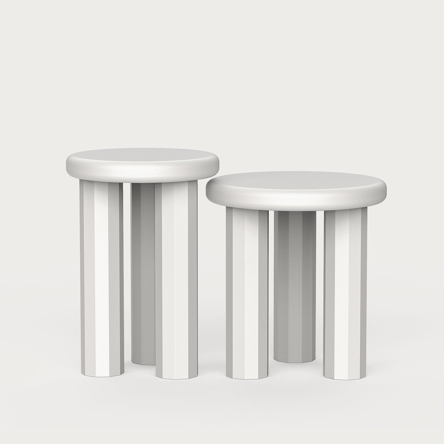 Poly Set of 2 Side Tables