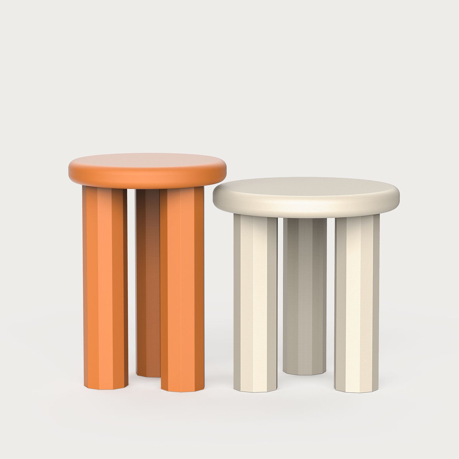 Poly Set of 2 Side Tables