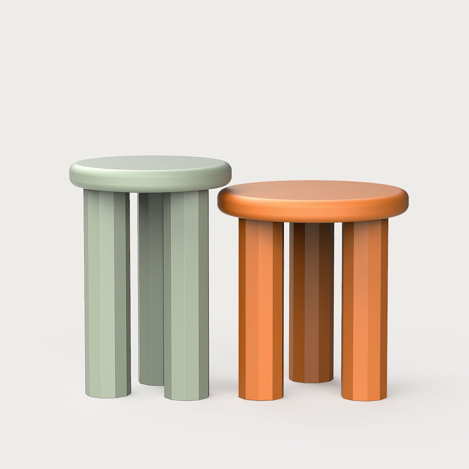 Poly Set of 2 Side Tables