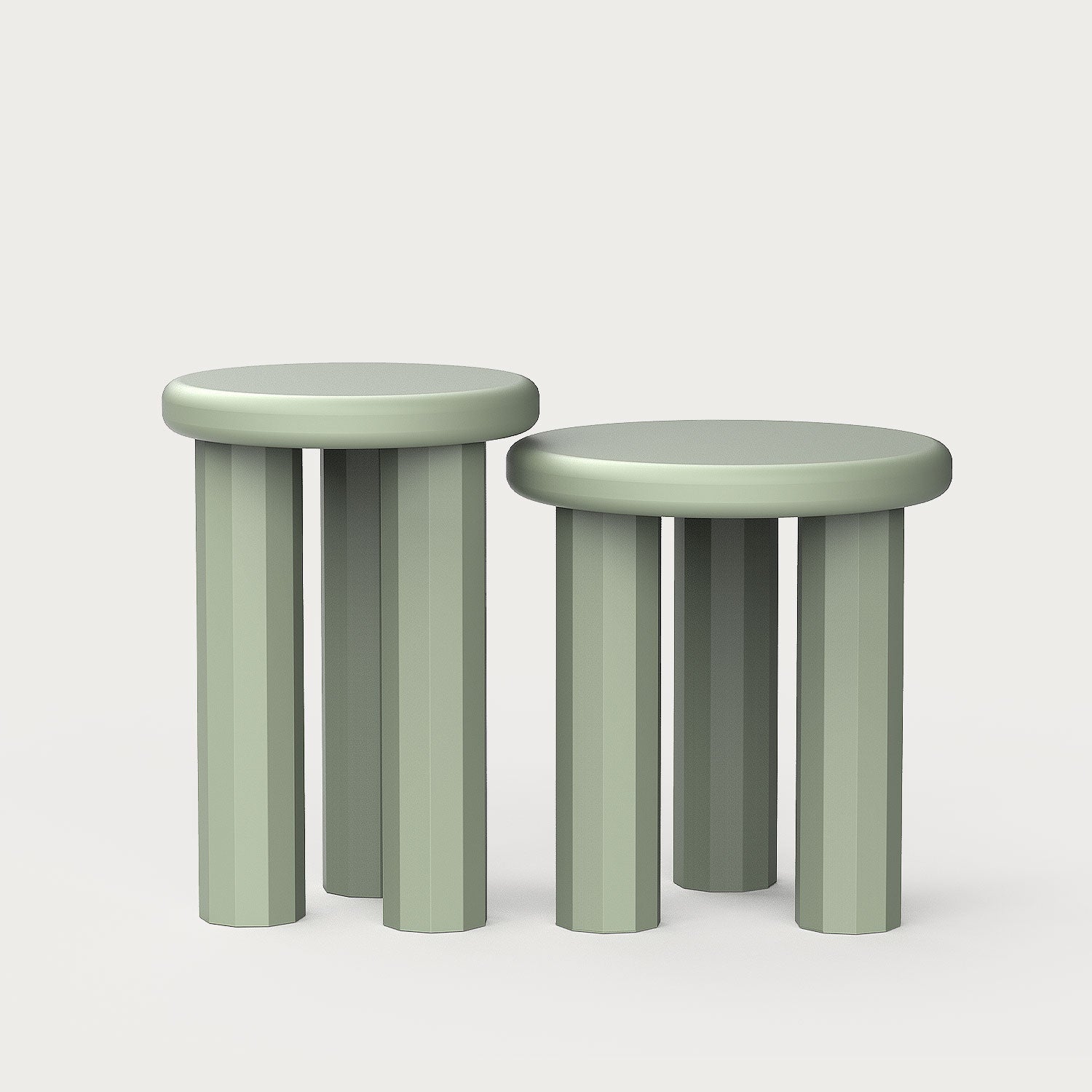 Poly Set of 2 Side Tables