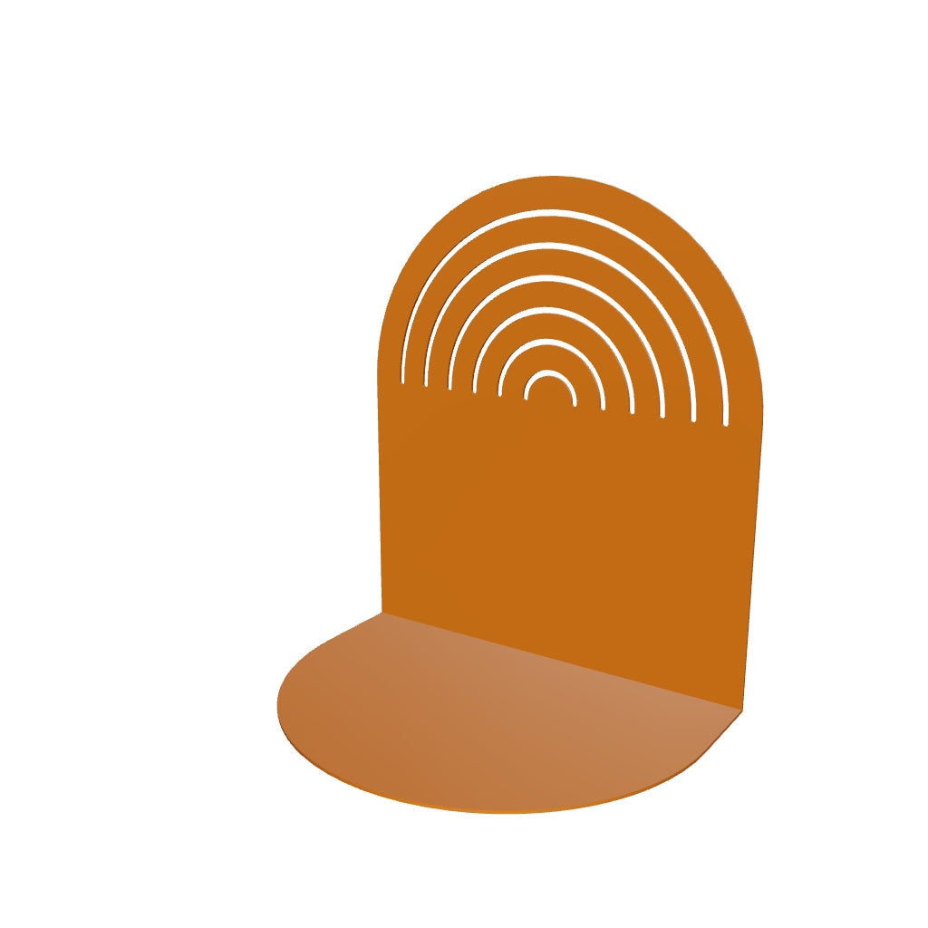 Sunrise Set of 2 Bookends - Orange